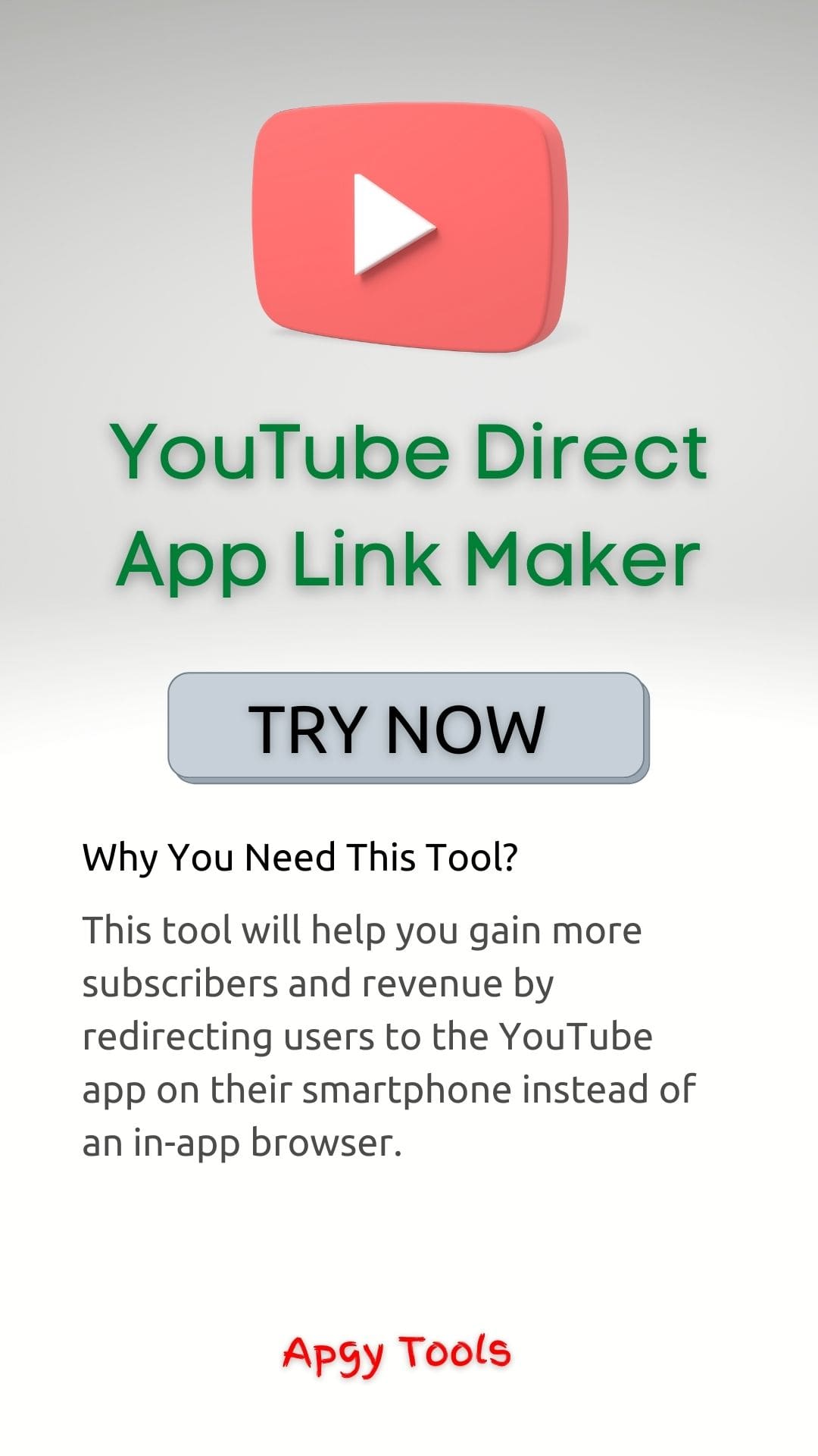How to make  link that opens in  app - Apgy Tools